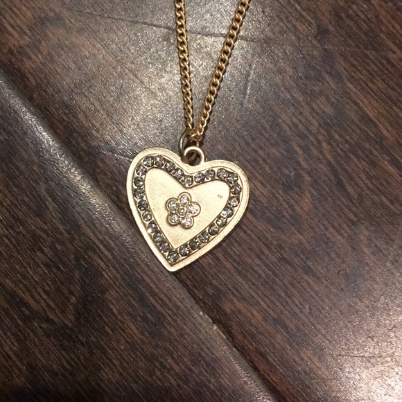 Gold Heart & Feather Layered Necklace - Picture 4 of 7